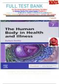             FULL TEST BANK For The Human Body in Health and Illness 7th Edition by Barbara Herlihy PhD Latest Update (Graded A+)     