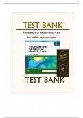 Test Bank Resources For- Foundations of Mental Health Care, 8th Edition Morrison-Valfre (Chapters 01-17)