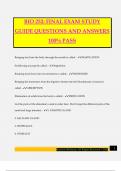 BIO 252: FINAL EXAM STUDY GUIDE QUESTIONS AND ANSWERS 100% PASS