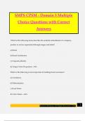 SMPS CPSM - Domain 5 Multiple Choice Questions with Correct Answers