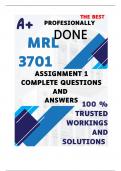 MRL3701 Assignment 1 (COMPLETE ANSWERS) Semester 1 2025 - DUE 25 March 2025