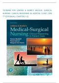 Test Bank For LeMone and Burke's Medical-Surgical Nursing: Clinical Reasoning in Patient Care 7th Edition By Paula Gubrud, Margaret Carno , Gerene Bauldoff All Chapters 1-50 LATEST