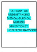 Test Bank For Understanding Medical Surgical Nursing 5th Edition By Williams & Hopper