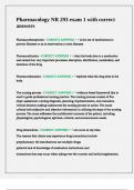 Pharmacology NR 293 exam 1 with correct answers