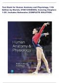 Test Bank for Human Anatomy and Physiology, 11th Edition by Marieb, 9780134580999, Covering Chapters 1-29 | Includes Rationales |COMPLETE SOLUTION.