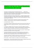 USAFA Poli Sci 211 Exam Questions and Answers All Correct 