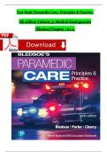 Test Bank For Paramedic Care: Principles & Practice, 6th edition Volume 3 by Bledsoe, All Chapters 1-13 Fully Covered Newest Edition Instant PDF Download