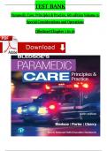 TEST BANK For Paramedic Care - Principles and Practice, 6th Edition, Volume 5 by Bledsoe, Verified Chapters 1 - 16, Complete Newest Edition Instant Download pdf