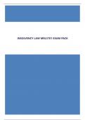 INSOLVENCY LAW MRL3701 EXAM PACK