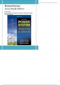 Solution Manual For Power System Analysis and Design 5th Edition by J. Duncan Glover, Mulukutla S. Sarma, Thomas Overbye, Adam Birchfield