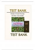 Test Bank Resources For- Principles of Human Physiology 6th Edition- Cindy Stanfield (Chapters 07-12)