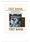 Test Bank Resources For- Prescott's Microbiology, 11th Edition Willey, Sandman, Wood (Chapters 22-28)