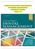 Test Bank For Little and Falace's Dental Management  of the Medically Compromised Patient, 10thEdition by Craig Miller,  Chapters 1 - 30