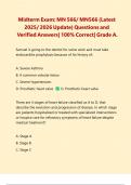 Midterm Exam: MN 566/ MN566 (Latest 2025/ 2026 Update) Questions and Verified Answers| 100% Correct| Grade A.