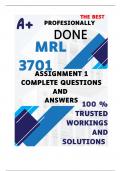 MRL3701 Assignment 2 (COMPLETE ANSWERS) Semester 1 2025 - DUE 13 May 2025