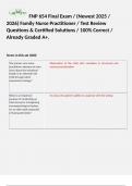 FNP 654 Final Exam / (Newest 2025 / 2026) Family Nurse Practitioner / Test Review Questions & Certified Solutions / 100% Correct / Already Graded A+.  