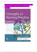 Test Bank for Concepts for Nursing Practice (3rd Ed) By Jean Giddens| Complete Guide All Chapters 2024