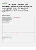 FNP 654 FINAL EXAM (GCU) Latest Updated 2025-2026) Family Nurse Practitioner Test Review Full Study Guide / 300+ Questions & Certified Solutions / 100% Correct / Already Graded A+.