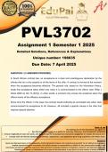 PVL3702 Assignment 1 (COMPLETE ANSWERS) Semester 1 2025 (198635) - DUE 7 April 2025