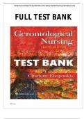 Test Bank for Gerontological Nursing 10th Edition (LWW, 2021) by Charlotte Eliopoulos, Isbn no; 9781975161002, all 36 Chapters Covered (NEWEST 2025)