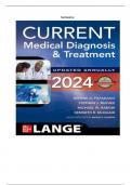 TEST BANK For Current Medical Diagnosis And Treatment 2024, 63rd Edition By Maxine Papadakis, Stephen Mcphee, Verified Chapters 1 - 42, Complete Newest Version.