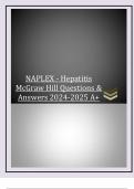 NAPLEX - Hepatitis  McGraw Hill Questions &  Answers 2024-2025 A+