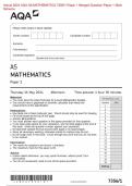 Actual 2024 AQA AS MATHEMATICS 7356/1 Paper 1 Merged Question Paper + Mark Scheme Actual 2024 AQA AS MATHEMATICS 7356/1 Paper 1 Merged Question Paper + Mark Scheme