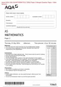 Actual 2024 AQA AS MATHEMATICS 7356/2 Paper 2 Merged Question Paper + Mark Scheme Actual 2024 AQA AS MATHEMATICS 7356/2 Paper 2 Merged Question Paper + Mark Scheme