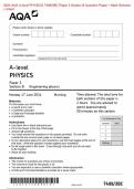 2024 AQA A-level PHYSICS 7408/3BC Paper 3 Section B Question Paper + Mark Scheme + Insert Actual 2024 AQA A-level PHYSICS 7408/3BC Paper 3 Section B Engineering physics Merged Question Paper + Mark Scheme + Insert