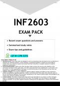 INF2603 EXAM PACK 2025 - DISTINCTION GUARANTEED