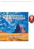 TEST BANK FOR SENSATION AND PERCEPTION 10TH EDITION E BRUCE GOLDSTEIN | ALL 15 CHAPTERS COVERED| COMPLETE GUIDE