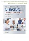 TEST BANK For Advanced Practice Nursing in the Care of Older Adults 3rd Edition Kennedy-Malone, Verified Chapters 1 - 23, Complete Newest Version