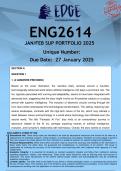 ENG2614 JAN/FEB SUPPLEMENTARY EXAM (ANSWERS) 2025 - DISTINCTION GUARANTEED