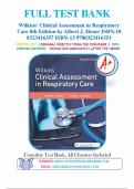 Test Bank For Clinical Assessment in Respiratory Care 8th Edition by Albert J. Heuer