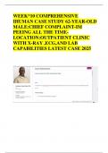 WEEK*10 COMPREHENSIVE IHUMAN CASE STUDY 62-YEAR-OLD MALE:CHIEF COMPLAINT-IM PEEING ALL THE TIME-LOCATION:OUTPATIENT CLINIC WITH X-RAY ,ECG,AND LAB CAPABILITIES LATEST CASE 2025 