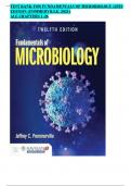 TEST BANK FOR FUNDAMENTALS OF MICROBIOLOGY 12TH EDITION (POMMERVILLE, 2021) ALL CHAPTERS 1-26