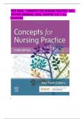 TEST BANK For Concepts for Nursing Practice, 3rd Edition by Jean Foret Giddens, Chapter 1 - 57, Complete