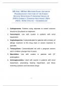 NR 566/ NR566 MIDTERM EXAM: ADVANCED PHARMACOLOGY FOR CARE OF THE FAMILY REVIEW| QUESTIONS & ANSWERS| GRADE A| 100% CORRECT (VERIFIED SOLUTIONS) (NEW 2025/ 2026 UPDATE) - CHAMBERLAIN