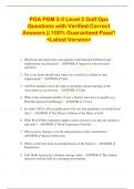 PGA PGM 3.0 Level 2 Golf Ops  Questions with Verified Correct  Answers || 100% Guaranteed Pass!!  <Latest Version> 