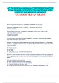 ATI RN MEDICAL-SURGICAL PROCTORED PRACTICE EXAM 2025-2026. LATEST EDITION QUESTIONE WITH CORRECT AND VERIFIED ANSWERS. GUARANTEED A+ GRADE.