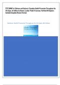 TEST BANK For Edelman and Kudzma's Canadian Health Promotion Throughout the Life Span, 1st Edition by Dames, Luctkar-Flude & Tyerman, Verified All Chapters Included Complete Newest Version