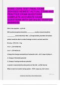 IBHRE CEPS TEST FINAL EXAM  2024/2025 NEWEST ACTUAL EXAM AND  PRACTICE EXAM QUESTIONS  COMPLETE ACCURATE EXAM  QUESTIONS WITH DETAILED VERIFIED  ANSWERS