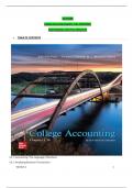 TEST BANK College Accounting Chapters 1-30, 17th Edition David Haddock, John Price, Michael Fa