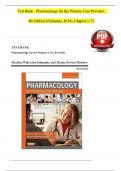 Test Bank - Pharmacology for the Primary Care Provider, 4th Edition (Edmunds, 2014), Chapter 1-73 | All Chapters