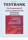 Tietz Fundamentals of Clinical Chemistry and Molecular Diagnostics 7th Edition Test Bank