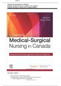 Test Bank for Lewis's Medical-Surgical Nursing in Canada, 5th Edition by Tyerman, Chapter 1-72 | All Chapters