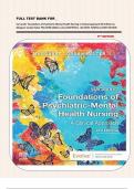 FULL TEST BANK FOR _ Varcarolis' Foundations of Psychiatric-Mental Health Nursing: A Clinical Approach 9th Edition by Margaret Jordan Halter PhD APRN (2021) ||ALL CHAPTERS (1 -36) WITH 7UNITS||LATEST EDITION