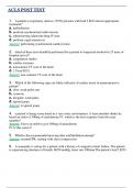 ACLS POST TEST 2024/2025 | QUESTIONS WITH 100% VERIFIED ANSWERS AND COMPREHENSIVE RATIONALES | GRADED A+