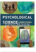 Test Bank for Psychological Science 6th Edition Gazzaniga (2025)