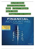 Solution Manual For Financial Accounting, 11th Edition by Jerry J. Weygandt, Paul D. Kimmel, Verified Chapters 1 - 13, Complete Newest Version